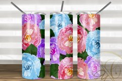 BUNDLE Floral Garden Design Skinny Tumbler Sublimation Product Image 3