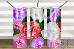 BUNDLE Floral Garden Design Skinny Tumbler Sublimation Product Image 5