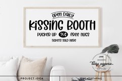 Kissing Booth SVG | Rustic Romantic sign | valentine Product Image 3