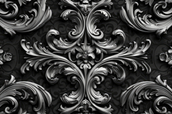 Damask Gothic Noir Background Wallpaper Product Image 1