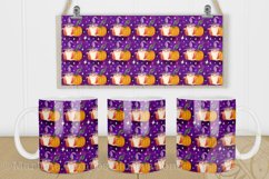 Gnome Halloween Mug Sublimation Pattern/ Pumpkin/ Purple Product Image 3