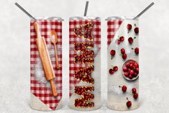 MAMA Skinny Tumbler 20oz|Cherry Pie|White Wood Product Image 2
