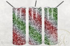 Candy Cane Sequins 20oz Skinny Tumbler Sublimation/Christmas Product Image 2