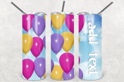 Balloons Skinny Tumbler 20oz | Sublimation| Girl party Product Image 2