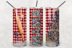 MAMA Skinny Tumbler 20oz|Blueberry Pie|Classic Wood Product Image 2