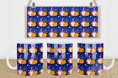 Gnome Halloween Mug Sublimation Pattern/ Pumpkin/ Blue Product Image 2