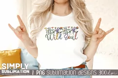 Wild Soul Sublimation Design | Png | Wildflower Design Product Image 2