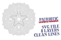 Patriotic Layered Mandala - A Fun Cutting Machine Project! Product Image 2