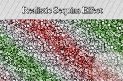 Candy Cane Sequins 20oz Skinny Tumbler Sublimation/Christmas Product Image 3