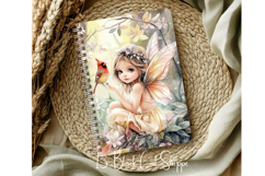 25 Woodland Fairy Digital Paper 8.5x11 JPG junk journal page Product Image 2