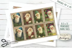 Printable Christmas Tags - Sheet Music Santa - PDF and JPG Product Image 3
