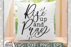 Rise Up & Pray SVG DXF PNG EPS Cutting Files Product Image 1