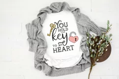 You Hold the Key to My Heart SVG | Love SVG Cut Files Product Image 2