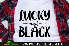 Lucky and Black SVG for Black Woman, Afro Women Product Image 1