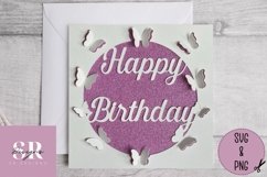 3D Birthday card | Paper cutting |butterfly birthday card Product Image 2