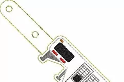 ITH Large Horse Trailer Key Fob - Embroidery Design Product Image 2