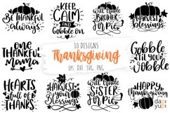 Thanksgiving Quotes SVG, Fall Autumn SVG Bundle Product Image 1