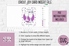 Birthday card insert design| Paper cutting | Cricut Joy svg Product Image 5