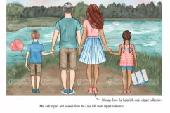 Lake Life - Dad and children add on Product Image 5