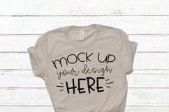 Mock up Bella Canvas 3001 Soft Cream Unisex Mockup Product Image 1