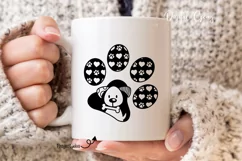 Dog paw print design SVG / EPS / DXF / PNG Files Product Image 6