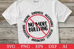 SALE! No more bullying svg, anti bully svg, anti bullying Product Image 1