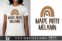 Made With Melanin SVG | Black Lives Matter SVG | Black Woman Product Image 1