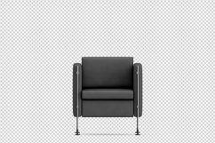 Isometric Arm Chair 3D isolated render Product Image 1