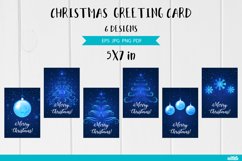 6 Christmas Greeting Cards 5x7 inches Product Image 1