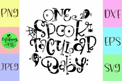 One spooktacular baby svg, halloween baby svg Product Image 2