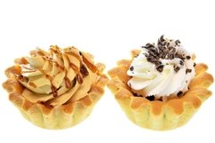 Stock Photo - Tartlet cake with cream Product Image 1
