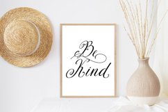 Be Kind Quote , Typography Flourish svg, png, dxf, jpg Product Image 2