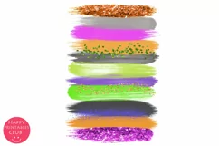 Halloween Brush Strokes Clipart I Brush Strokes Clipart Product Image 4