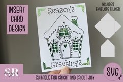 Christmas insert card design| Paper cutting | Cricut Joy svg Product Image 1