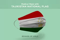 Mask with switzerland syria taiwan tajikistan Nation Flags Product Image 5