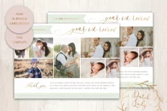 PSD Year In Review Photo Card Template #1 Product Image 1