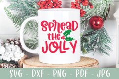 Spread The Jolly SVG - Festive Christmas SVG Product Image 3