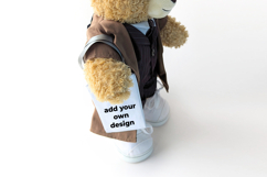 Tote Bag for Plush Toys and Dolls ITH Applique Embroidery