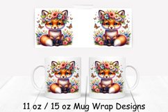 Squirrel Spring Mug Wrap| Sublimation PNG | 11oz 15oz Product Image 1