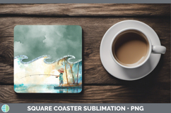 GorgeousAdd A Name Square Coaster design.