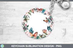 GorgeousAdd a Name Flowers Keychain design.