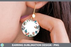GorgeousAdd a Name Flowers Round Earrings design.