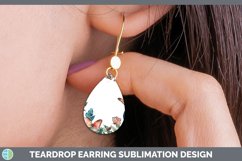 GorgeousAdd a Name Flowers Teardrop Earrings design.