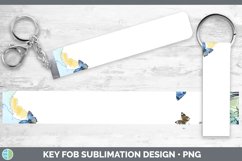 GorgeousAdd a Name Flowers Key Fob design.