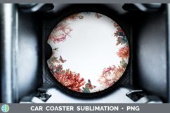 GorgeousAdd a Name Flowers Car Coaster design.