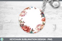 GorgeousAdd a Name Flowers Keychain design.