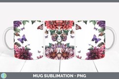 GorgeousAdd a Name Flowers Mug Wrap design.