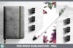 GorgeousAdd a Name Flowers Pen Wrap design.