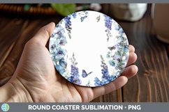 GorgeousAdd a Name Flowers Round Coaster design.
