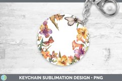 GorgeousAdd a Name Flowers Keychain design.